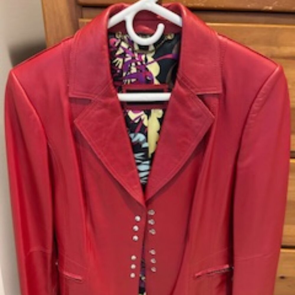 Red Leather Jacket - image 1